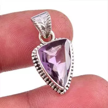 Natural Ametrine Gemstone Handmade 925 Solid Sterling Silver Pendant 1.25 F5C45