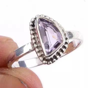 Natural Ametrine Gemstone Handmade 925 Solid Sterling Silver Ring Size 8 N6R08