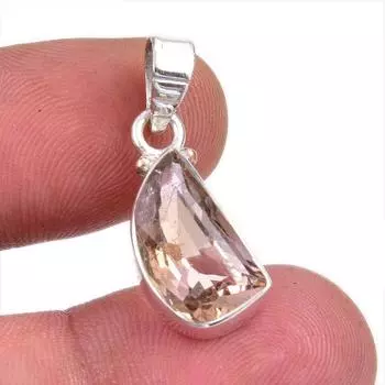 Natural Ametrine Gemstone Handmade 925 Solid Sterling Silver Pendant 1 e4c79