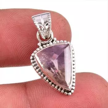 Natural Ametrine Gemstone Handmade 925 Solid Sterling Silver Pendant 1.25 D5Z31