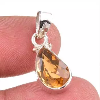 Natural Ametrine Gemstone Handmade 925 Solid Sterling Silver Pendant 1 l7t29