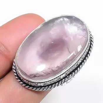Natural Ametrine Gemstone Handmade 925 Sterling Silver Jewelry Ring Size 7 g0K61