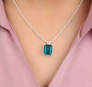 Natural Apatite Gemstone 925 Sterling Silver Jewelry Handcrafted Pendant 0.69 PP-58-4