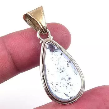 Natural Aquamarine Gemstone 925 Solid Sterling Silver Jewelry Pendant 1.50 H8r55