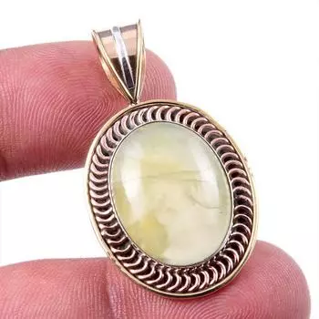 Natural Aquamarine Gemstone 925 Solid Sterling Silver TwoTone Pendant 1.50 K4r50