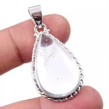 Natural Aquamarine Gemstone 925 Solid Sterling Silver Jewelry Pendant 1.75 Y5g73