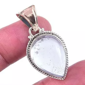 Natural Aquamarine Gemstone 925 Solid Sterling Silver Jewelry Pendant 1.50 R5Q29