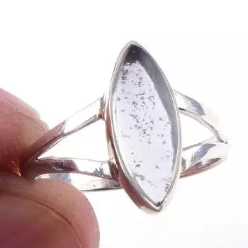 Natural Aquamarine Gemstone Handmade 925 Solid Sterling Silver Ring Size 8 q3e49