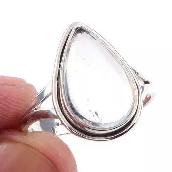 Natural Aquamarine Gemstone Handmade 925 Solid Sterling Silver Ring Size 10 a5u02