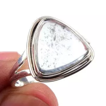 Natural Aquamarine Gemstone Handmade 925 Solid Sterling Silver Ring Size 10 v4l56