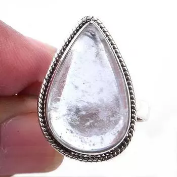 Natural Aquamarine Gemstone Handmade 925 Solid Sterling Silver Ring Size 10 g2Y83