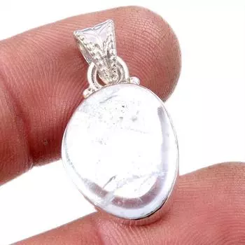 Natural Aquamarine Gemstone Handmade 925 Solid Sterling Silver Pendant 1 q8j33