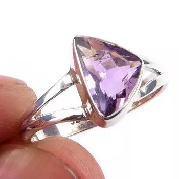Natural Aquamarine Gemstone Handmade 925 Solid Sterling Silver Ring Size 7 W2z09