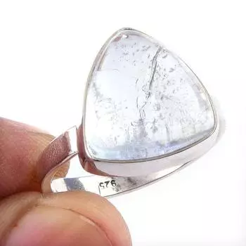 Natural Aquamarine Gemstone Handmade 925 Solid Sterling Silver Ring Size 10 y7b07