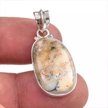 Natural Astrophyllite Gemstone 925 Solid Sterling Silver Gift Pendant 1.5 C3B56