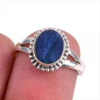 Natural Australian Opal Gemstone 925 Solid Sterling Silver Jewelry Ring S.6 q1a19