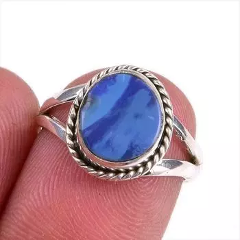 Natural Australian Opal Gemstone 925 Solid Sterling Silver Jewelry Ring S.6 Y6a81