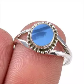 Natural Australian Opal Gemstone 925 Solid Sterling Silver Ring Size 6.5 r9f38