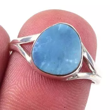 Natural Australian Opal Gemstone 925 Solid Sterling Silver Jewelry Ring S.7 F2L30