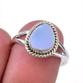 Natural Australian Opal Gemstone 925 Solid Sterling Silver Ring Size 6.5 h3L11