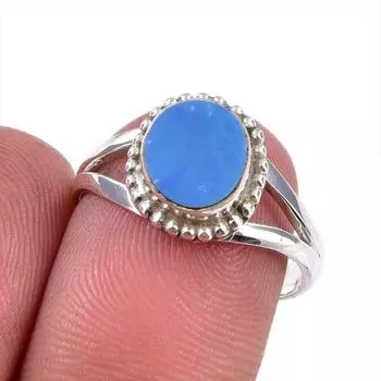 Natural Australian Opal Gemstone 925 Solid Sterling Silver Jewelry Ring S.7 R4P43