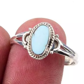 Natural Australian Opal Gemstone 925 Solid Sterling Silver Jewelry Ring S.9 T5U87