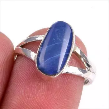 Natural Australian Opal Gemstone 925 Solid Sterling Silver Jewelry Ring S.7 N7P87