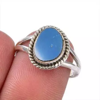 Natural Australian Opal Gemstone 925 Solid Sterling Silver Ring Size 6.5 l1Z59