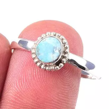 Natural Australian Opal Gemstone 925 Solid Sterling Silver Gift Ring S.10 a6P55