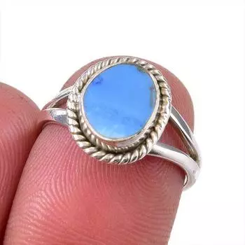 Natural Australian Opal Gemstone 925 Solid Sterling Silver Ring Size 5.5 Y2Y50