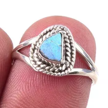 Natural Australian Opal Gemstone 925 Solid Sterling Silver Jewelry Ring S.6 W5T78