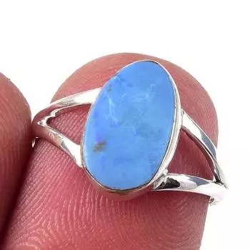 Natural Australian Opal Gemstone 925 Solid Sterling Silver Jewelry Ring S.6 V3G14