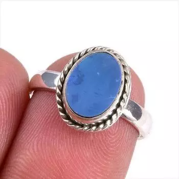 Natural Australian Opal Gemstone 925 Solid Sterling Silver Jewelry Ring S.6 B1B21