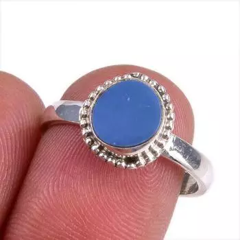 Natural Australian Opal Gemstone Handmade 925 Solid Silver Gift Ring S.7.5 h9U76