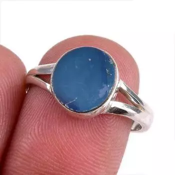 Natural Australian Opal Gemstone Handmade 925 Solid Silver Gift Ring S.7.5 h0K44