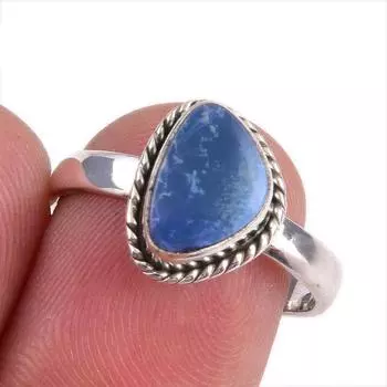 Natural Australian Opal Gemstone Handmade 925 Solid Silver Gift Ring S.7.5 r4E34