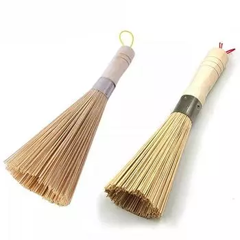 Natural Bamboo Pot Brush Washing Pot Brush Pot Brush Kitchen Brush Pot Brush Bowl Bamboo Brush Household Cleaning Brush Bamboo Broom