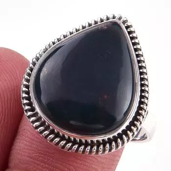 Natural Bloodstone Gemstone Handmade 925 Solid Sterling Silver Ring Size 9 W3v91