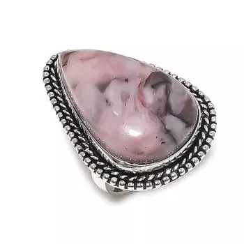 Natural Butterfly Jasper Gemstone 925 Sterling Silver Jewelry Ring Size 7 U5d74