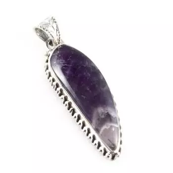 Natural Cacoxenite Gemstone 925 Solid Sterling Silver Jewelry Pendant 1.8 n3N95