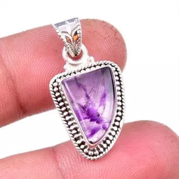 Natural Cacoxenite Gemstone 925 Solid Sterling Silver Jewelry Pendant 1.25 s5t69