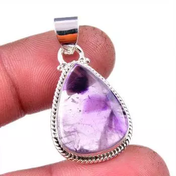 Natural Cacoxenite Gemstone 925 Solid Sterling Silver Jewelry Pendant 1.50 V1H87