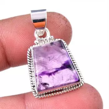 Natural Cacoxenite Gemstone 925 Solid Sterling Silver Jewelry Pendant 1.25 y5P89
