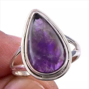 Natural Cacoxenite Gemstone 925 Solid Sterling Silver Jewelry Ring Size 7 n3c13