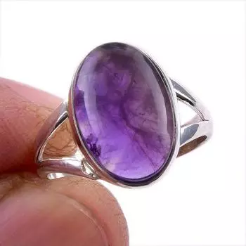 Natural Cacoxenite Gemstone 925 Solid Sterling Silver Jewelry Ring Size 6 o9f04