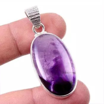 Natural Cacoxenite Gemstone 925 Solid Sterling Silver Jewelry Pendant 1.75 j6E12