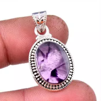 Natural Cacoxenite Gemstone 925 Solid Sterling Silver Jewelry Pendant 1.25 r9D65