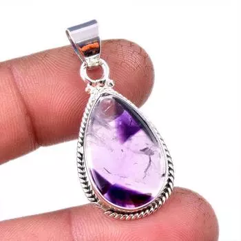 Natural Cacoxenite Gemstone 925 Solid Sterling Silver Jewelry Pendant 1.50 z3o94