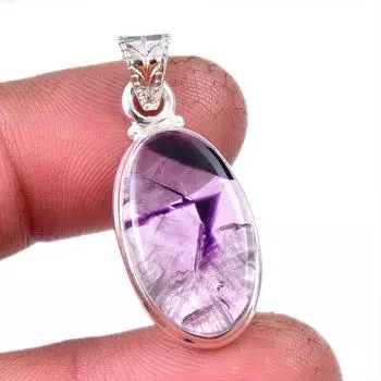 Natural Cacoxenite Gemstone 925 Solid Sterling Silver Jewelry Pendant 1.50 s1N11