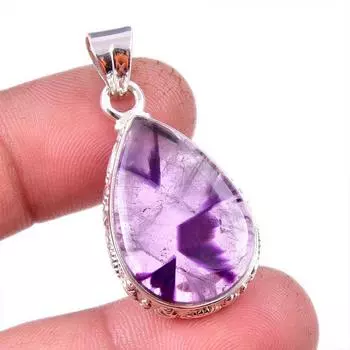 Natural Cacoxenite Gemstone 925 Solid Sterling Silver Jewelry Pendant 1.50 V6P43